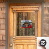 ハロウィーンウィッチがしがみつく ウィンドウサイン (ホームデコレーション)