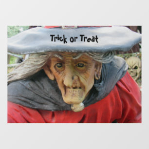 ハロウィーンウィッチがしがみつく ウィンドウサイン