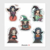 ハロウィーンウィッチとヴァンパイアーズビッグかわいこちゃん シール (シート)