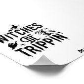 ハロウィーンウィッチはトリピンの名パーソナライズされた前 ポスター (角)