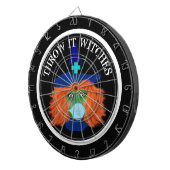 ハロウィーンウィッチをテーマにしたパーティーゲーム ダーツボード (正面右)