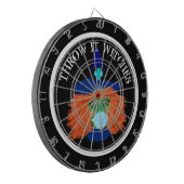 ハロウィーンウィッチをテーマにしたパーティーゲーム ダーツボード (正面左)