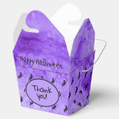 ハロウィーンウィッチアイコンシルエット紫グランジ フェイバーボックス (オープン)