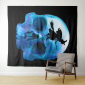 ハロウィーンウィッチアンドスカルタペストリー タペストリー (インサイチュ(横))