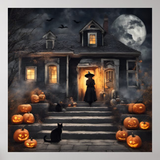 ハロウィーンウィッチアンドハ幽霊のよく出るウス ポスター