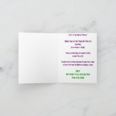 ハロウィーンウィッチアートトリックまたはトリートパーティー 招待状 (内部)