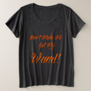 ハロウィーンウィッチィ引用文 プラスサイズTシャツ