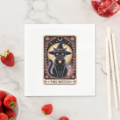 ハロウィーンウィッチエステティック猫好きゴシックタロット スタンダードランチョンナプキン (インサイチュ)