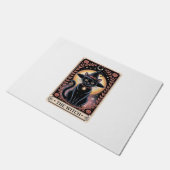 ハロウィーンウィッチエステティック猫好きゴシックタロット ドアマット (アングル)