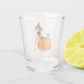 ハロウィーンウィッチカボチャ&ブラックキャット ショットグラス (裏面)