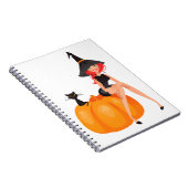 ハロウィーンウィッチカボチャ&ブラックキャット ノートブック (右側)