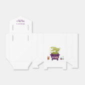 ハロウィーンウィッチカルドロンガールベビーシャワー フェイバーボックス (折り畳みなし)