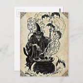 ハロウィーンウィッチカルドロン ポストカード (正面/裏面)