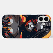 ハロウィーンウィッチガールアートマジカルギフト不気味 Case-Mate iPhoneケース (裏面 (横))