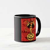 ハロウィーンウィッチガール(ヴィンテージ) マグカップ (正面右)