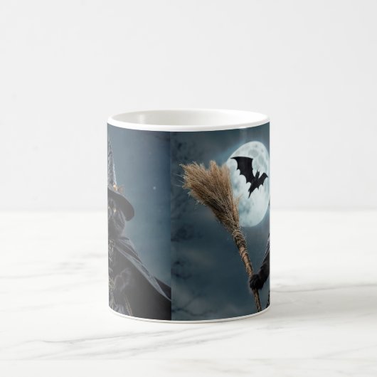 ハロウィーンウィッチキャットマグ コーヒーマグカップ (中央)