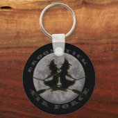 ハロウィーンウィッチキーチェーン キーホルダー (正面)