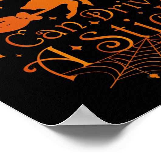 ハロウィーンウィッチギフトなぜYes実際に私はドライブすることができる ポスター (角)