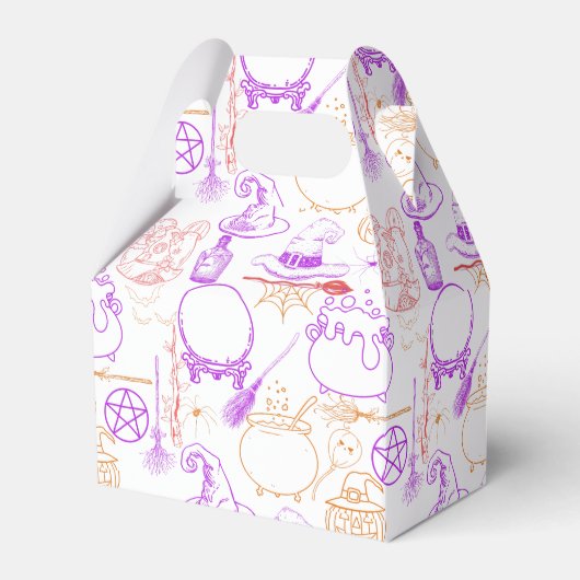 ハロウィーンウィッチクラフトパターンネオン01 フェイバーボックス (正面サイド)