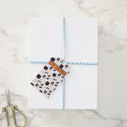 ハロウィーンウィッチクラフト ギフトタグ (より糸付き)