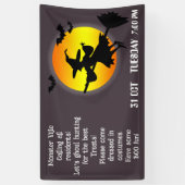 ハロウィーンウィッチコミュニティファミリー 横断幕 (縦)