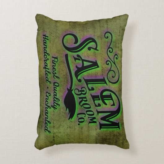 ハロウィーンウィッチサレムブロム会社の看板 アクセントクッション (正面(垂直))