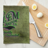 ハロウィーンウィッチサレムブロム会社の看板 キッチンタオル (四つ折り)