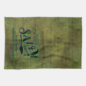 ハロウィーンウィッチサレムブロム会社の看板 キッチンタオル (横)