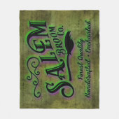 ハロウィーンウィッチサレムブロム会社の看板 フリースブランケット (正面)