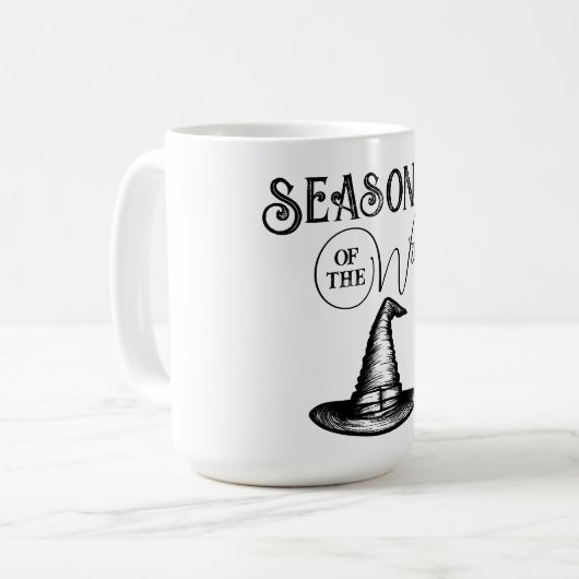 ハロウィーンウィッチシャツハットシーズンギフト コーヒーマグカップ (正面左)