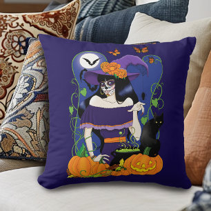 ハロウィーンウィッチシュガースカル クッション