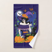 ハロウィーンウィッチシュガースカル バスタオルセット (ハンドタオル)
