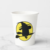 ハロウィーンウィッチシルエット 紙コップ (正面)