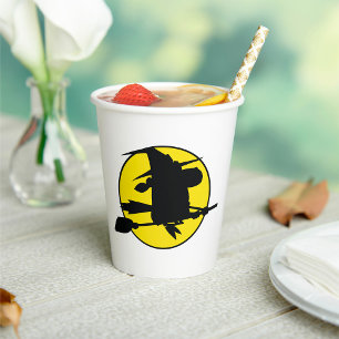 ハロウィーンウィッチシルエット 紙コップ