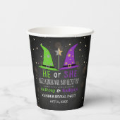 ハロウィーンウィッチジェンダーの表示パーティー 紙コップ (裏面)