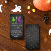 ハロウィーンウィッチジェンダーパーティーブックリクエストの表示 エンクロージャーカード