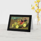 ハロウィーンウィッチスイカ車 カード (黄色い花)