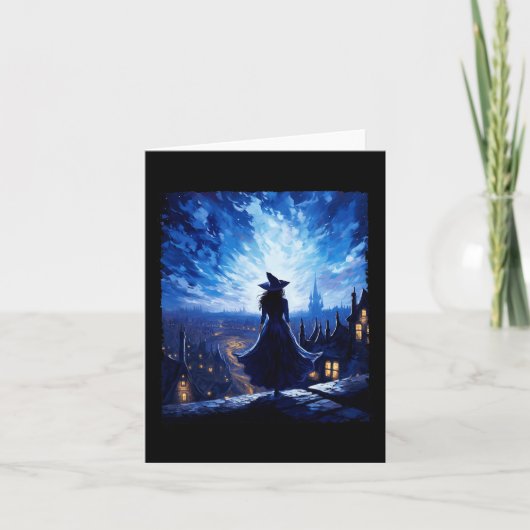 ハロウィーンウィッチスターリーナイトバンゴッホ美学Pa カード (正面)