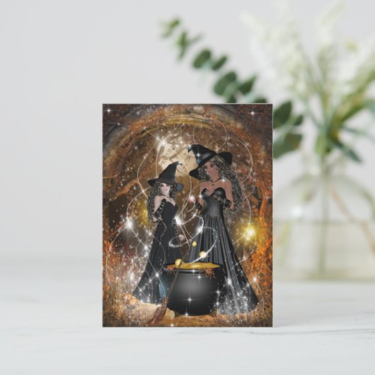 ハロウィーンウィッチズインブラック ポストカード (スタンド正面)