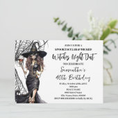 ハロウィーンウィッチズガールズナイトアウトバースデーパーティー 招待状 (スタンド正面)