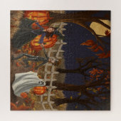 ハロウィーンウィッチズグールズと幽霊たちオーマイ ジグソーパズル (横)