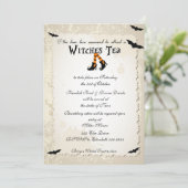 ハロウィーンウィッチズティーパーティの招待状 招待状 (スタンド正面)