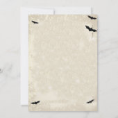 ハロウィーンウィッチズティーパーティの招待状 招待状 (裏面)