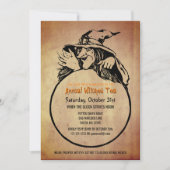 ハロウィーンウィッチズティーパーティーヴィンテージルック 招待状 (正面)