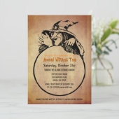 ハロウィーンウィッチズティーパーティーヴィンテージルック 招待状 (スタンド正面)