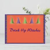 ハロウィーンウィッチズハット招待状 招待状 (スタンド正面)