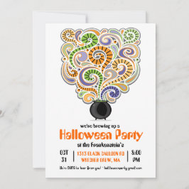 ハロウィーンウィッチズパーティの招待状I 招待状