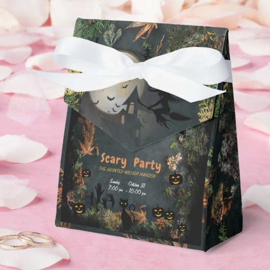 ハロウィーンウィッチズパーティーナイトプランナー招待状 フェイバーボックス (ウェディング)