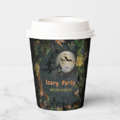 ハロウィーンウィッチズパーティーナイトプランナー招待状 紙コップ (裏面)