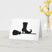 ハロウィーンウィッチズブルーム カード (黄色い花)